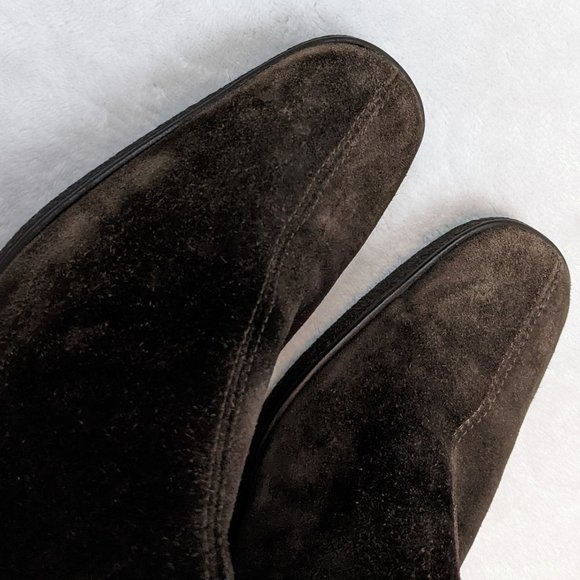 Aquatilia suede boots chocolate brown elastic calf - Picture 10 of 12